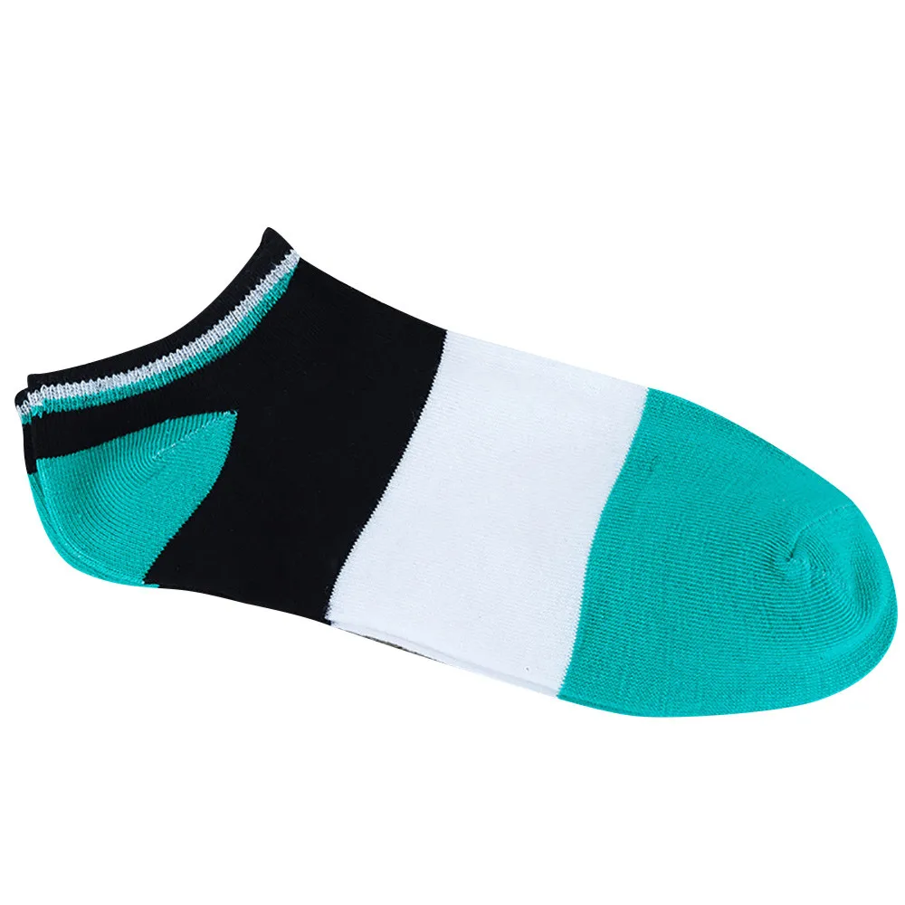 1Pairs Stripe Socks Slippers Unisex Comfortable Cotton Slippers Couple Breathable Funky Short Ankle Socks calcetines divertidos