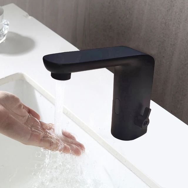 Black Negro Automatic Basin Faucet: A Contemporary Blend of Style and Functionality