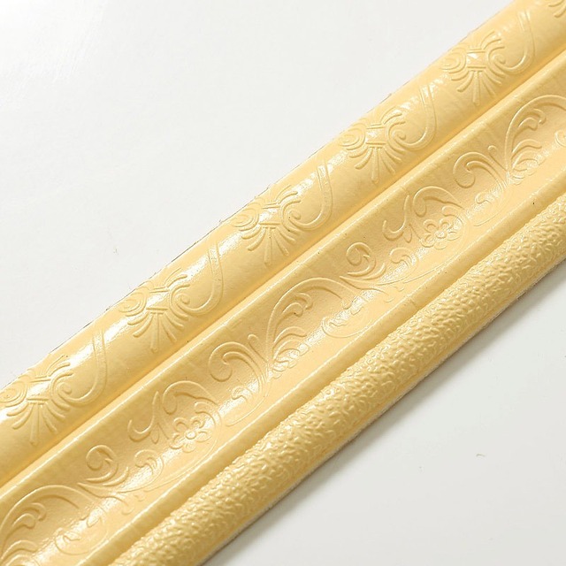 Waist Skirting Line Self Adhered Stereo Wall Sticking 3D Foam Edge Banding Frame Waterproof Anti-collision Background Wall