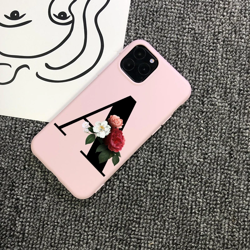 Custom name Letters cover colours TPU Soft Phone Case for apple iPhone 11 Pro Max X XR XS Max 8 7 6 6s plus 5 5s SE covershell - Цвет: TPU