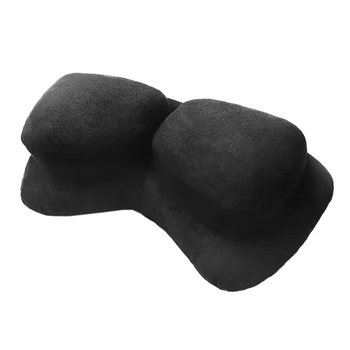

Car Interior Accessories Neck Protection Pillow 2 in 1 Twin Pillow Suede 4 Seasons Universal,1 Piece Rest Cushion Headrest Auto