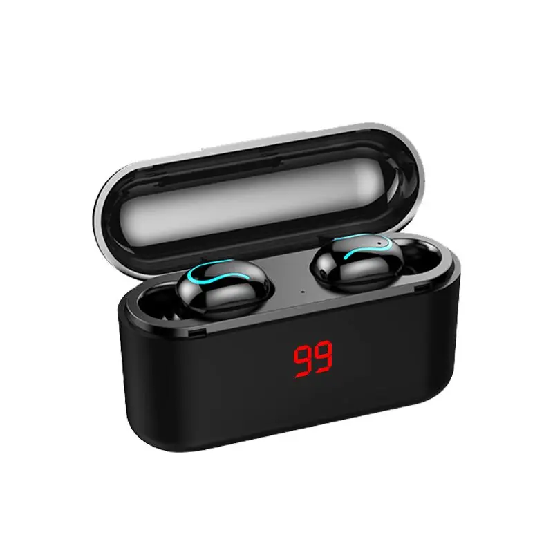 Q32S TWS Bluetooth 5,0 8D объемный звук беспроводная гарнитура спортивные наушники-вкладыши HD светодиодный дисплей питания с зарядным устройством 3500 мАч