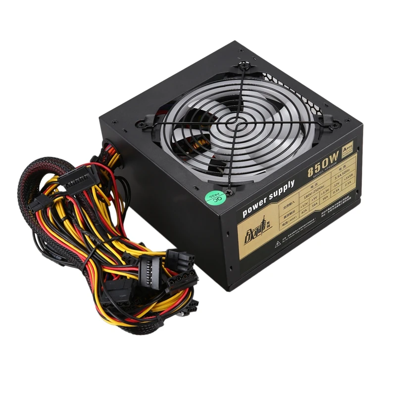 650 Вт тихий с вентилятором ATX 12V 4/8 Pin PC блок питания модульный SLI подсветкой