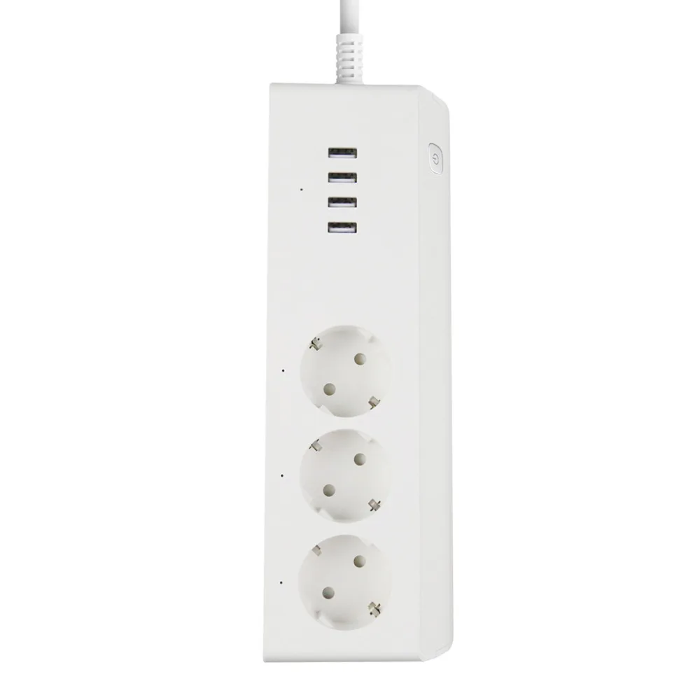10A ЕС вилка Версия розетка питания полосы 3 розетки 4 USB порт патч с расширителем доска для дома