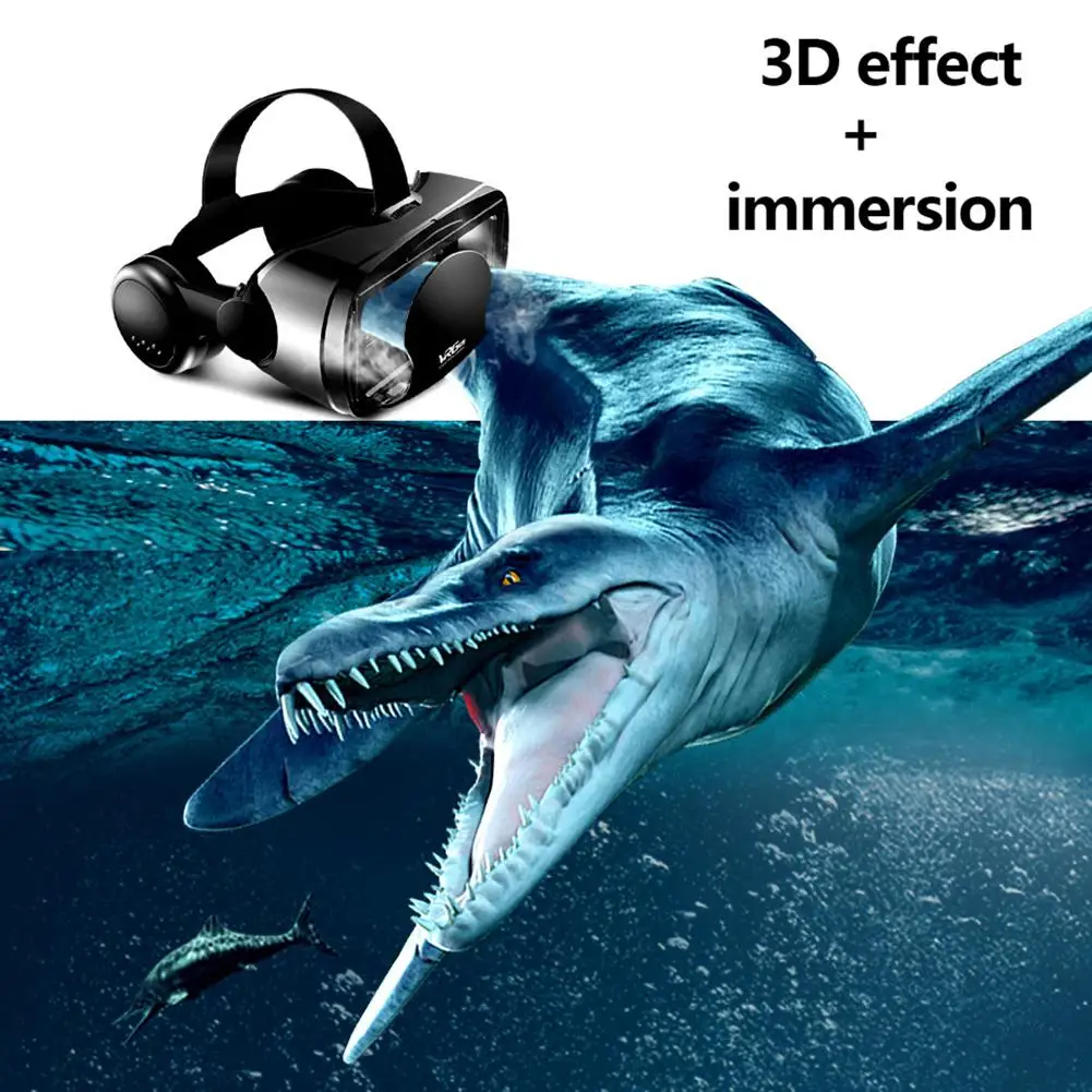 Bakeey 2020 NEW VR Helmet 3D Glasses Virtual Reality Support 0-800 Myopia Headset Goggles Binoculars For iPhone 12 12Pro Huawei P40 Pro Mate40 Pro