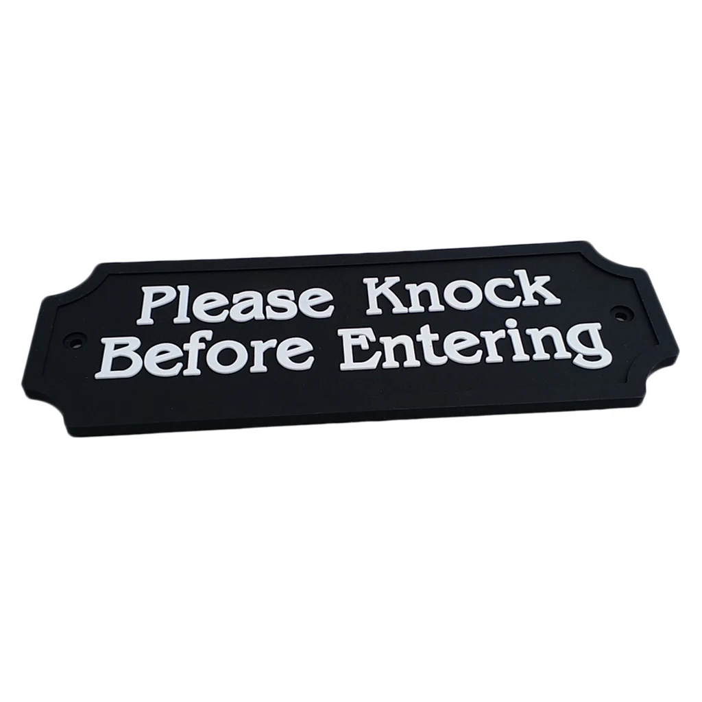 Настенная Наклейка на дверь из ПВХ - Цвет: PLEASE KNOCK BEFORE