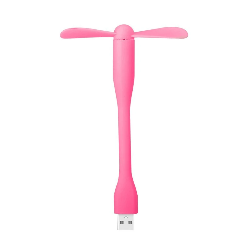 pink Портативный мини USB вентилятор Ручной охлаждения вентиляторы для ноутбука Powerbank компьютер ноутбук гибкий USB выход мини вентилятор для дома и офиса - Цвет: pink