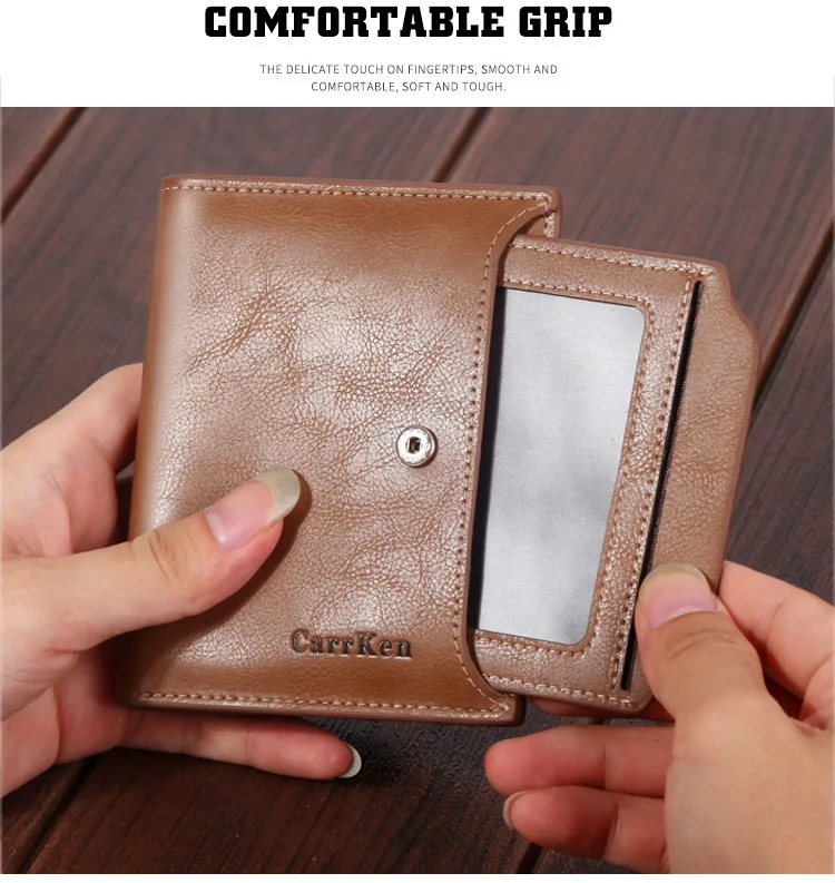 New Young Men's Wallet Card Bag for Men's Short Multi-function Wallet