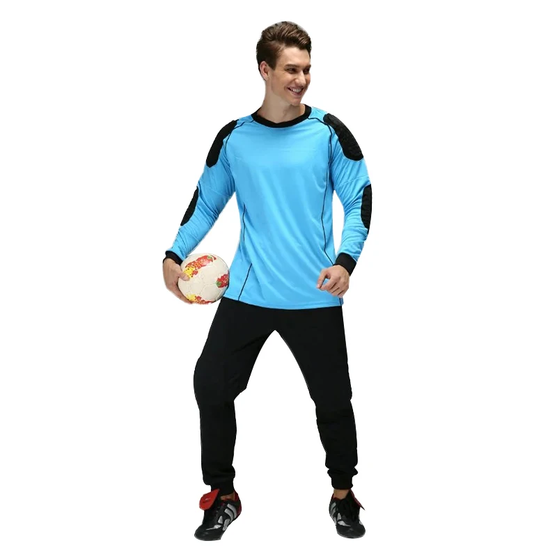 Shinestone взрослый вратарь Джерси набор с длинным рукавом Униформа ...