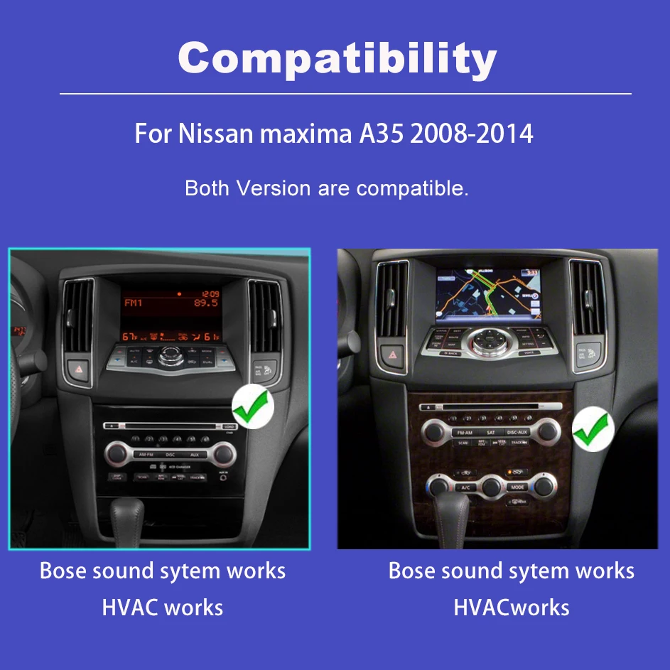 nissan maxima A35 GPS Navigation Stereo 