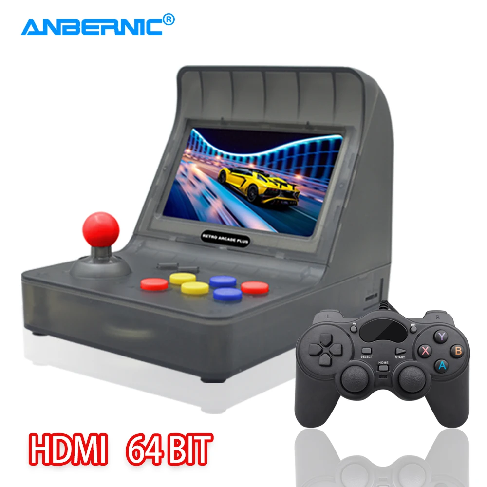 

ANBERNIC Retro Arcade Plus Handheld Game Console 64Bit HDMI 3000 Games 4.3" IPS Screen Arcade Game Box Machine & Android Gamepad