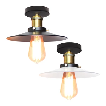 

Vintage Led Ceiling Lights Lustre Luminaria E27 Industrial Iron Ceiling Lamp American Country Loft Light Fixtures Home Lighting