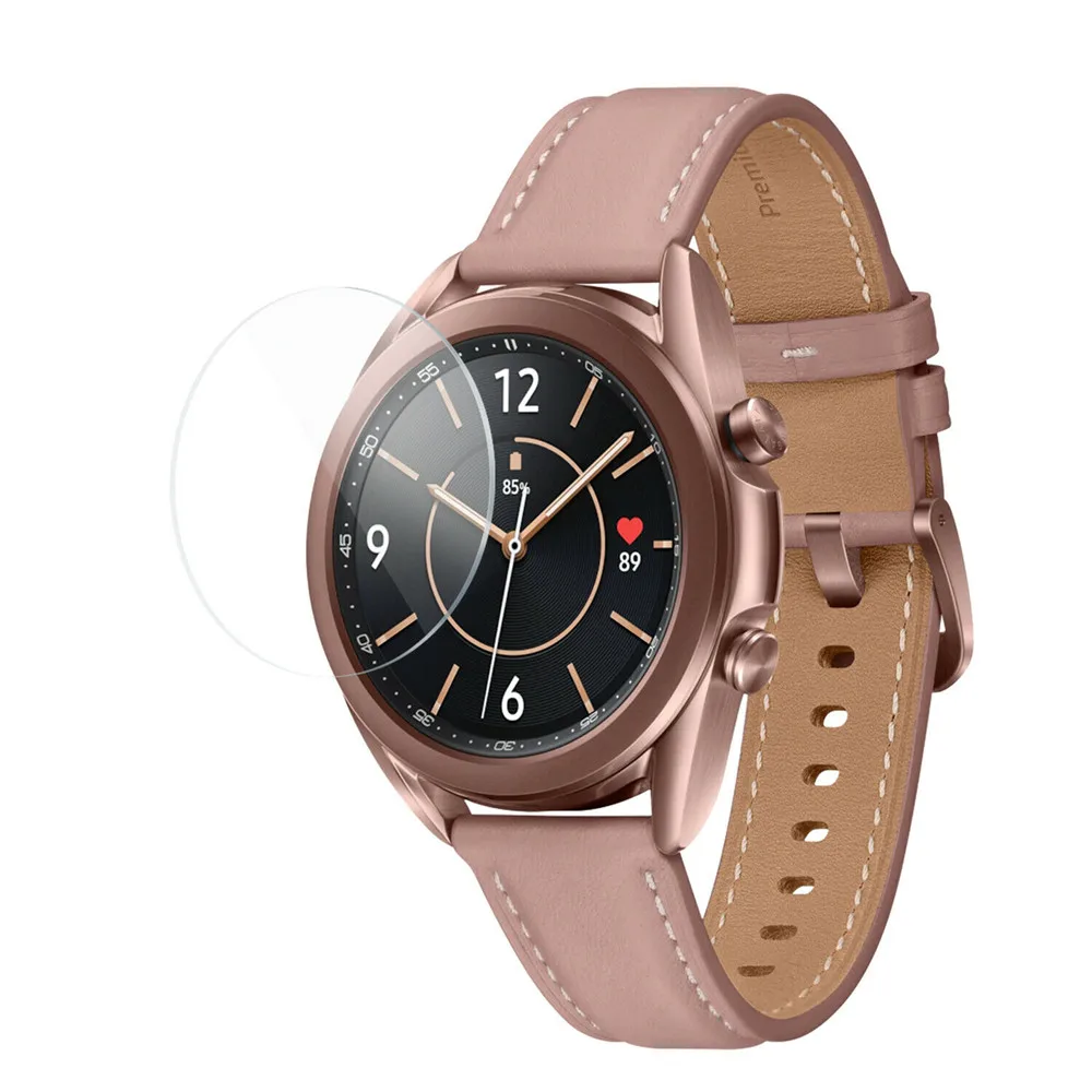 2.5D Round Edge Tempered Glass Screen Protector For Samsung Galaxy Watch3 41 45mm Film Guard For Watch 4 40 44mm Classic 42 46mm