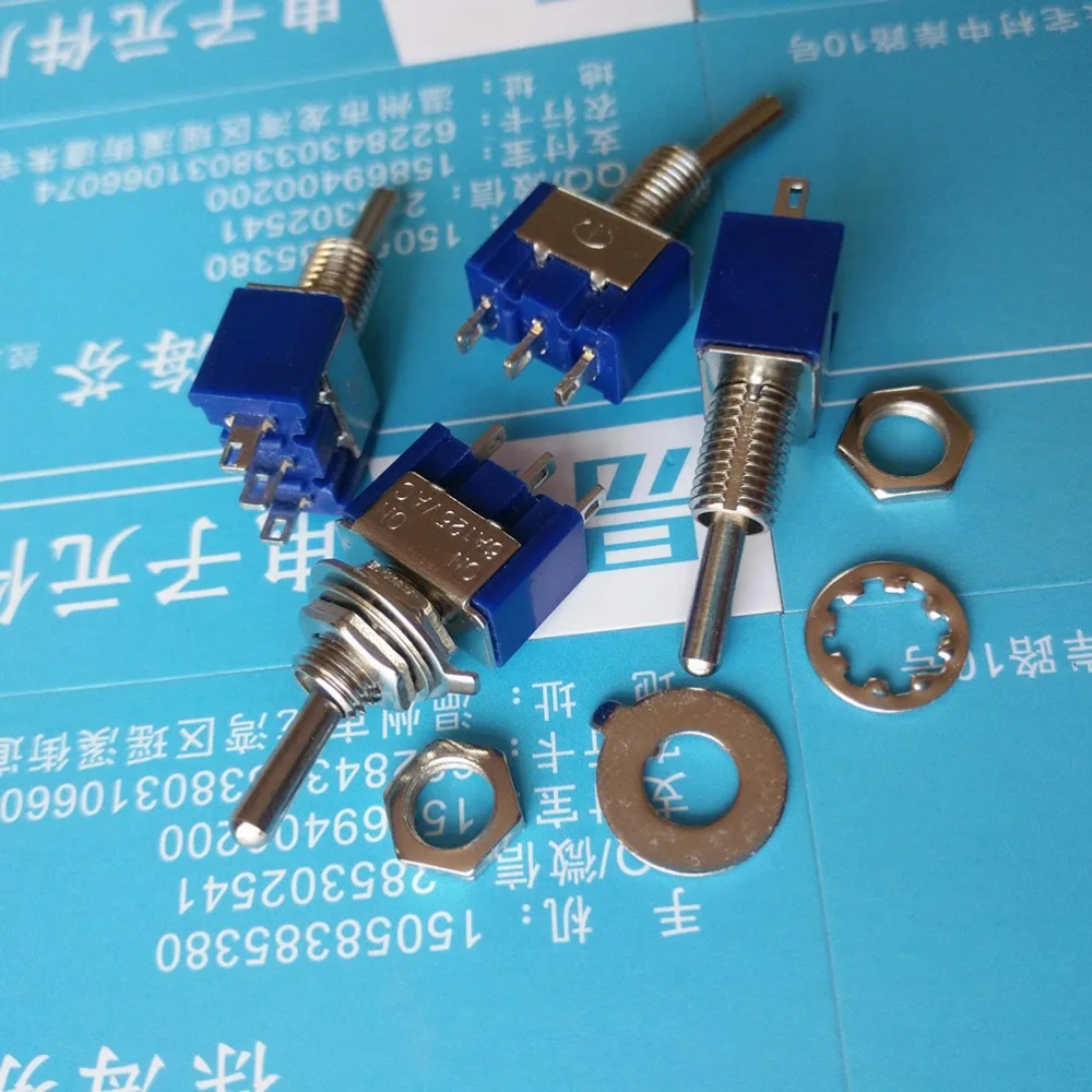 Wholesale 10pcs/lot Mini MTS-102 3-Pin SPDT ON-ON 6A 125VAC Toggle Switches | Обустройство дома
