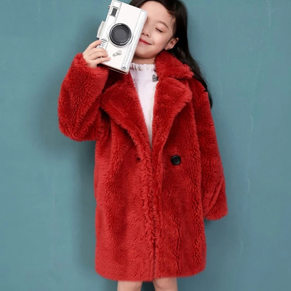 Г., меховое пальто для девочек на осень-зиму модное дизайнерское длинное пальто для девочек, детская верхняя одежда сетчатый узор для детей от 2 до 12 лет