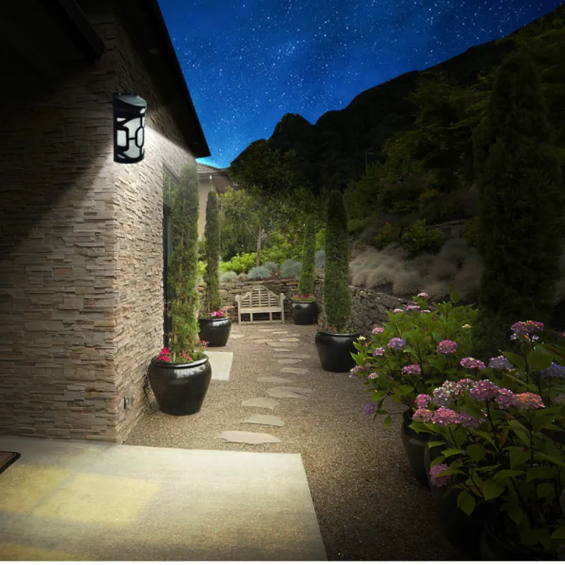 New Solar Outdoor Garden Garden Lighting Induction Villa Small Street Lighting Door Waterproof Wall Lamp Lawn Light Wall Light