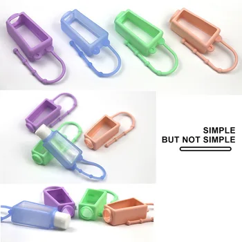 

30ml Refillable Hook plastic bottle travel size containers hand sanatizer bottles refillable empty Silicone cosmetic containers