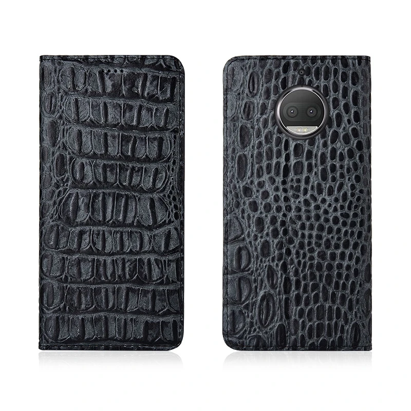 

Crocodile Back Pattern Genuine Leather Magnetic Flip Phone Bag For Motorola Moto G5S Plus/Motorola Moto G5 Plus Phone Case Coque