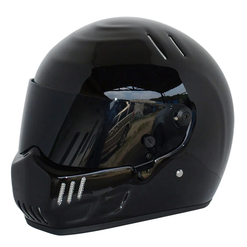 CRG ATV-6 шлем для мотогонок F1 Capacete De Moto Riding Cascos Motorrad Moto Car Stig Karting шлем для Симпсона - Цвет: Black-black lens