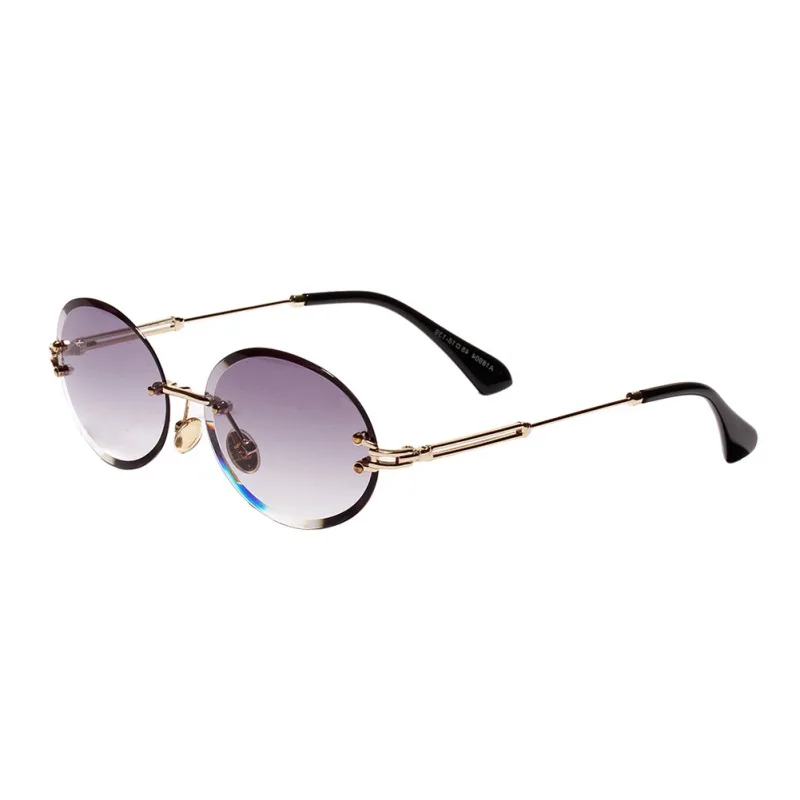 Очки, винтажные, прозрачные, прогрессивные, Lunette De Soleil, линзы, Ac, без полей, красочные, Кристальные, овальная оправа, металлические солнцезащитные очки