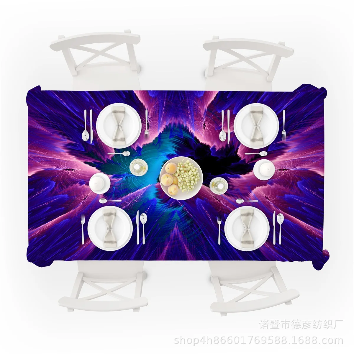 New Christmas Polyester Printed Table Cloth, Tea Table Cloth, Christmas Table Decoration and Dinner christmas tablecloth - Цвет: DYZB-C