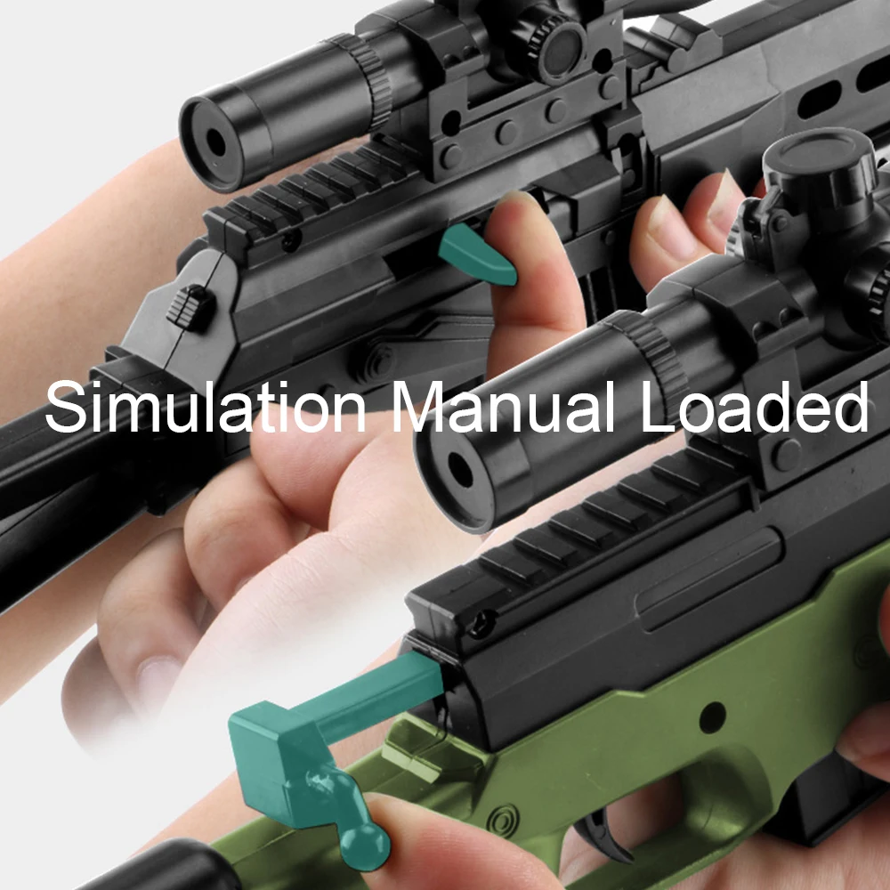 Outdoor Toys Kids Guns Weapon AK47 Groza 98K Rifle Pistol Airsoft Air Guns Plastic Model Manual Shooting Paintball Gun Boys Toy