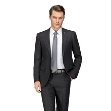 Деловой костюм из двух предметов, шерстяные мужские костюмы, высокое качество,, Классический крой, официальные мужские костюмы, наборы