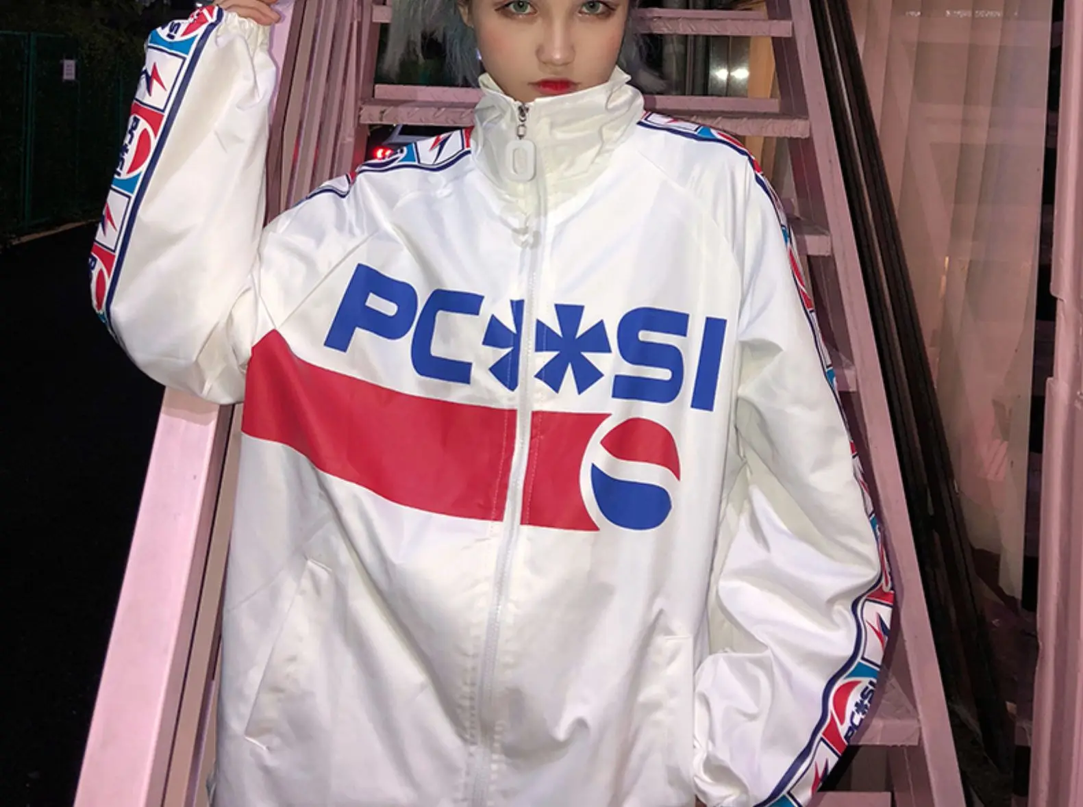 Harajuku свободное осеннее пальто BF куртка Женская Хип-Хоп куртка с длинными рукавами куртка-бомбер Панк пальто для бойфренда свободная ветровка