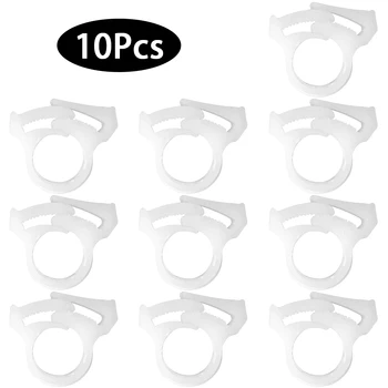 

10pcs Sweep Hose Attachment Clamp Replacement Parts Elastic Cleaning Tool PE Durable Easy Install Fixed For Polaris Pool Cleaner