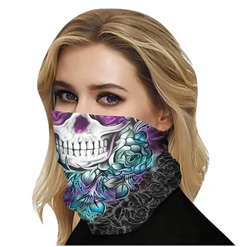 

3d Seamless Neck Bandana Horror Demon Vampire Skull Facemask Mask Headband Headwear Headscarf Bicycle Zombie Scarf Bandanas