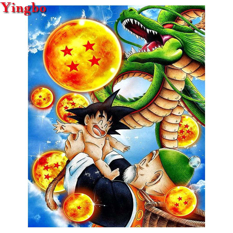 

DIY Diamond Embroidery Dragon Ball Z 5d Full Square Diamond Painting,Cross Stitch,diamond round,3d pictures mosaic kids gift