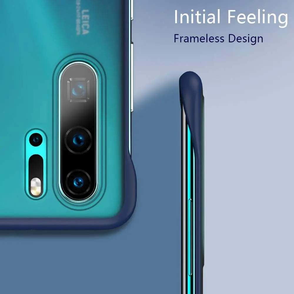 LLZ. COQUE, безрамочные Матовые прозрачные чехлы для samsung Galaxy A20 A30 A40 A50 A70, противоударный бампер, прозрачный чехол из поликарбоната