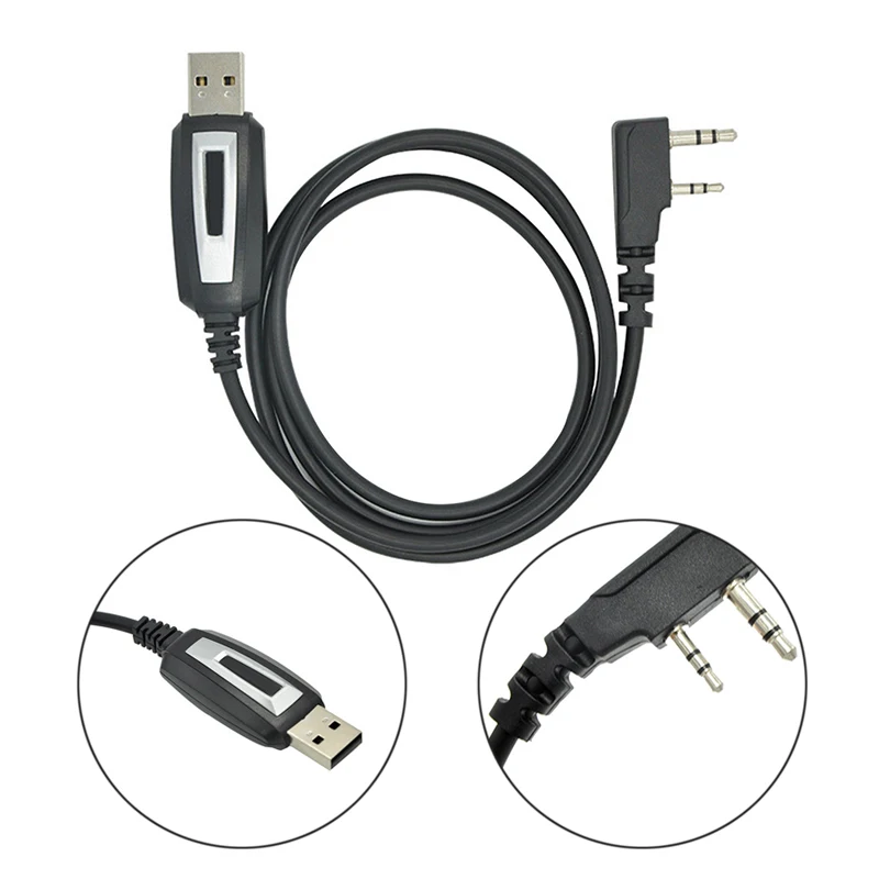 USB Кабель для программирования для Baofeng UV-5R UV-82 BF-888S драйвер с компакт-диске программное обеспечение, 1* USB кабель для программирования