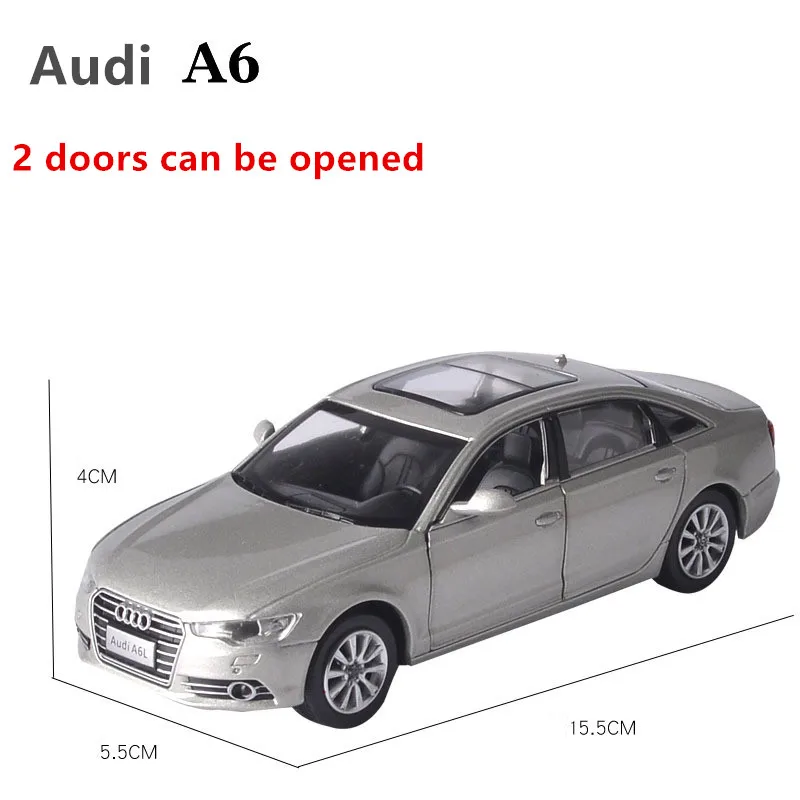 silver Новинка 1:32, модель автомобиля из сплава Audi, литые под давлением и игрушечные транспортные средства, классические металлические машинки, детские игрушки, подарки для детей, игрушка для мальчика - Цвет: silver