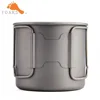 TOAKS Pure Titanium Cup Ultralight Outdoor Coffee Tea Mug without Lid and Foldable Handle Camping Cookware 375ml 50g CUP-375 3