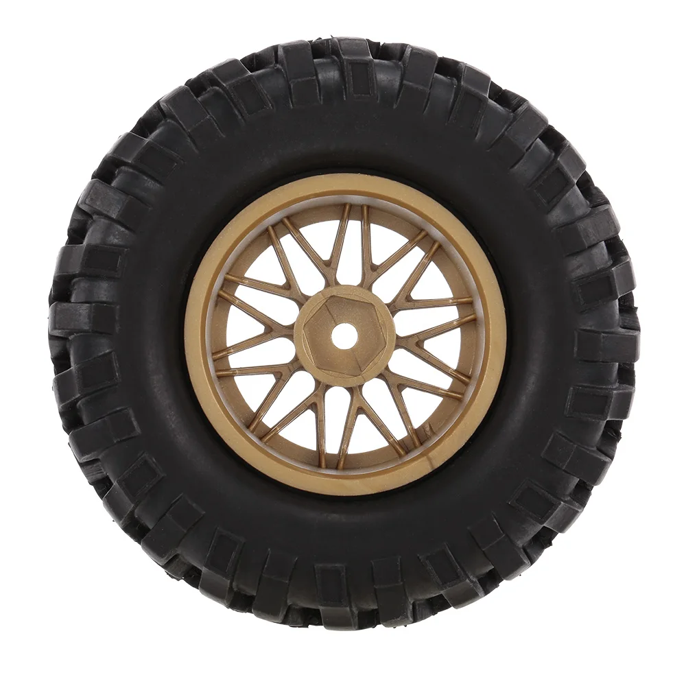 

4PCS 1/10 RC Buggy Tyre Y Spokes Rim RC Tires for 1/10 HSP Redcat Traxxas Axial SCX10 RC4WD D90 CC01 RC Rock Crawler Car