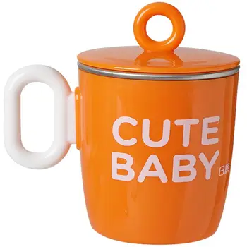 

Stainless Steel Milk Cup Baby Learning Drinking Cup Milk Storage Container