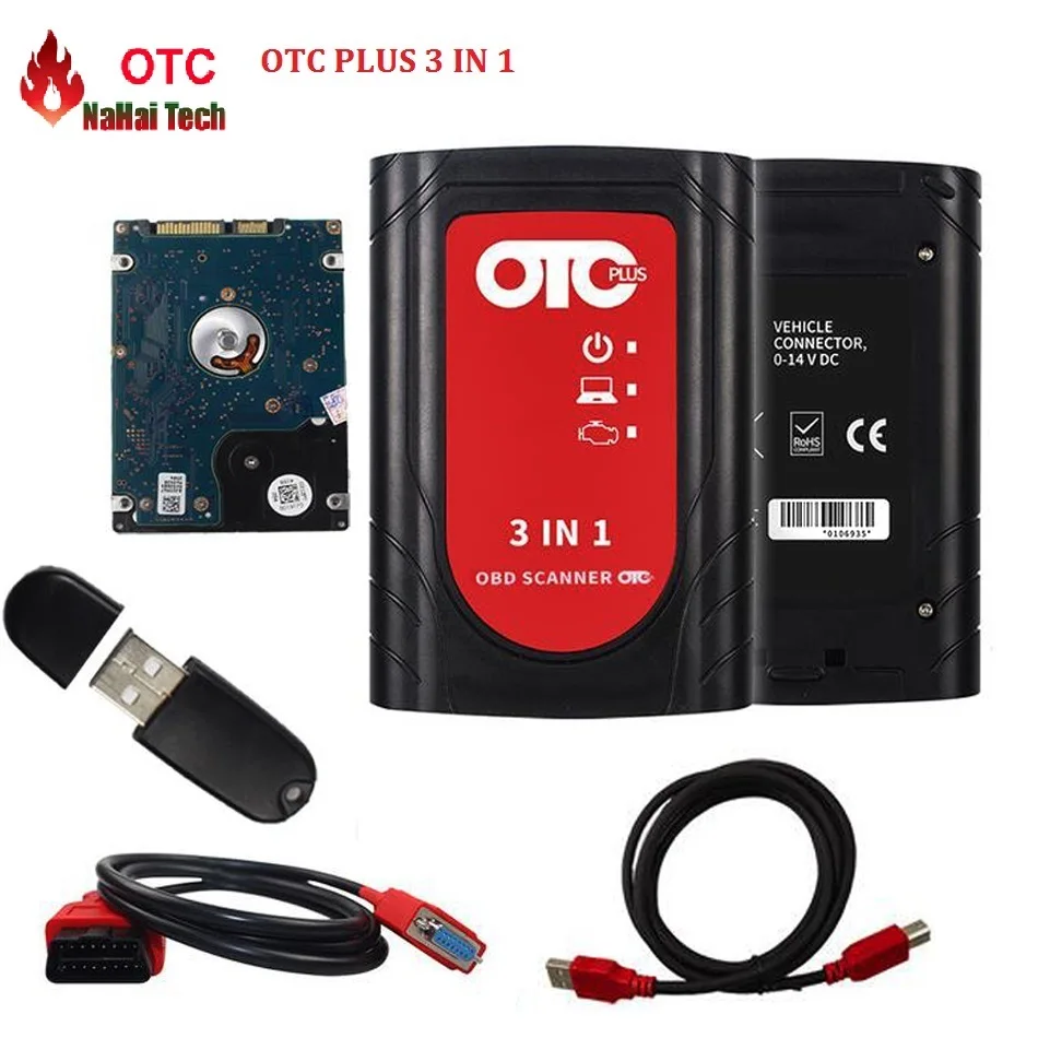 Профессиональный GTS TIS3 IT3 v15 20.015 Global Techstream OTC Plus 3 в 1 OBD сканер OTC|Кабели и коннекторы