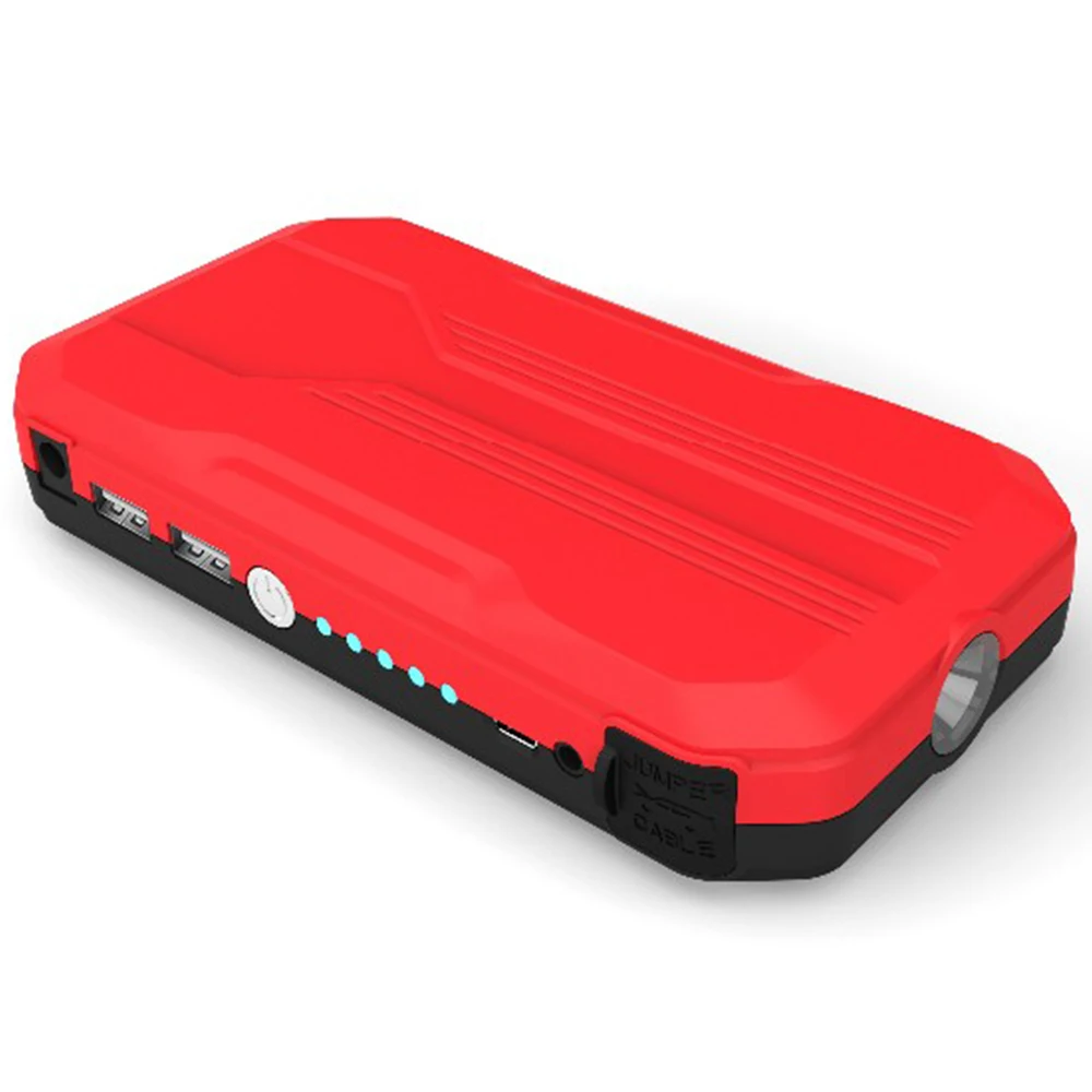 US $116.85 12000mAh High Battery Capacity Car Jump Starter Portable Power Bank Double 5V24A USB Charging Port With Strobe LED Flash