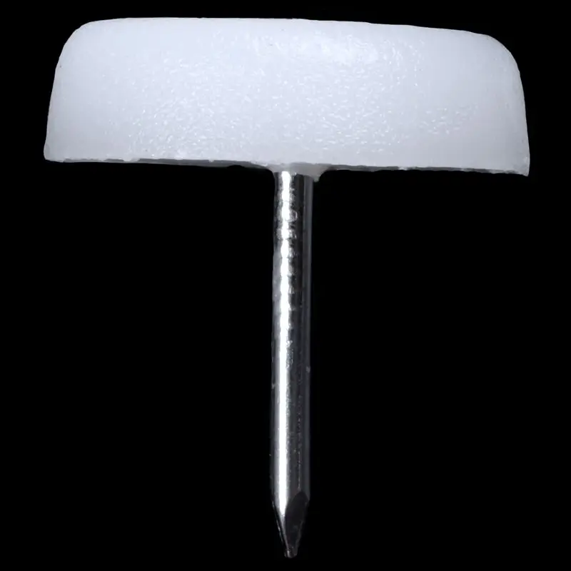 100pcs Furniture Chair Table Feet Protector Fittings Glides Nails White