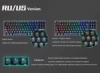 Gaming Mechanical keyboard usb wired Backlit Anti-ghosting 87 key RGB Russian Blue Red Switch keyboard for computer gamer laptop ► Photo 3/6
