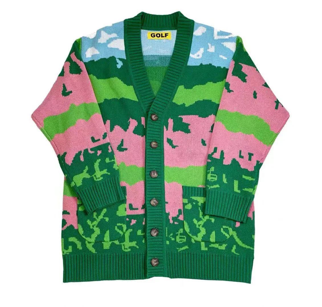 美品　golf wang モヘアシャギーニットカーディガン 美品 golf wang モヘアシャギーニットカーディガン