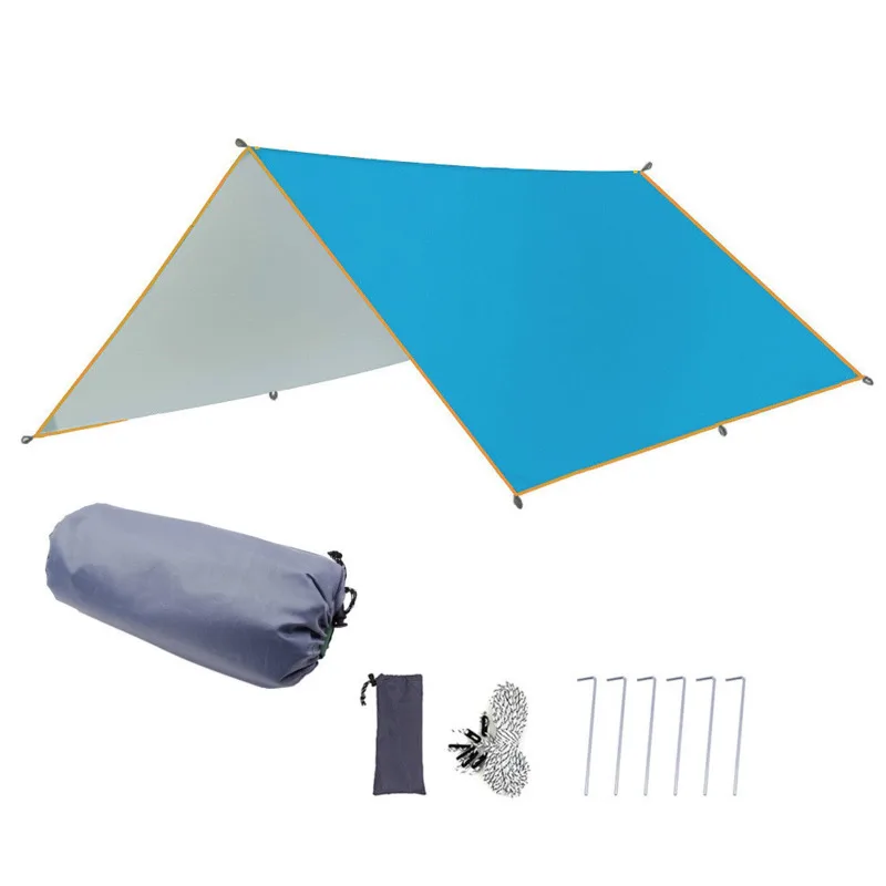 

3x3M Awning Waterproof Tarp Tent Shade Ultralight Garden Canopy Sunshade Outdoor Camping Hammock Rain Fly Beach Sun Shelter