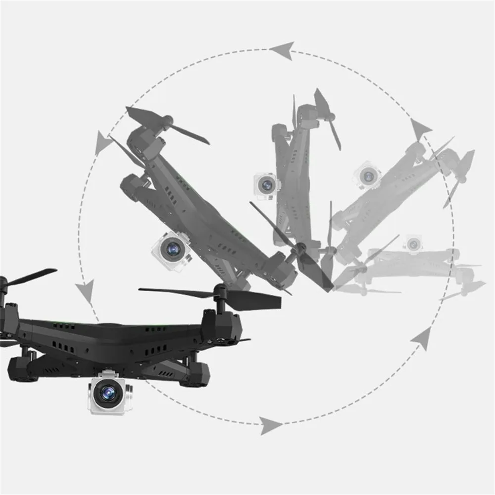 0.3MP wi-fi-квадрокоптер самолет Безголовый режим дистанционного управления вертолет мини-Дрон черный Квадрокоптер