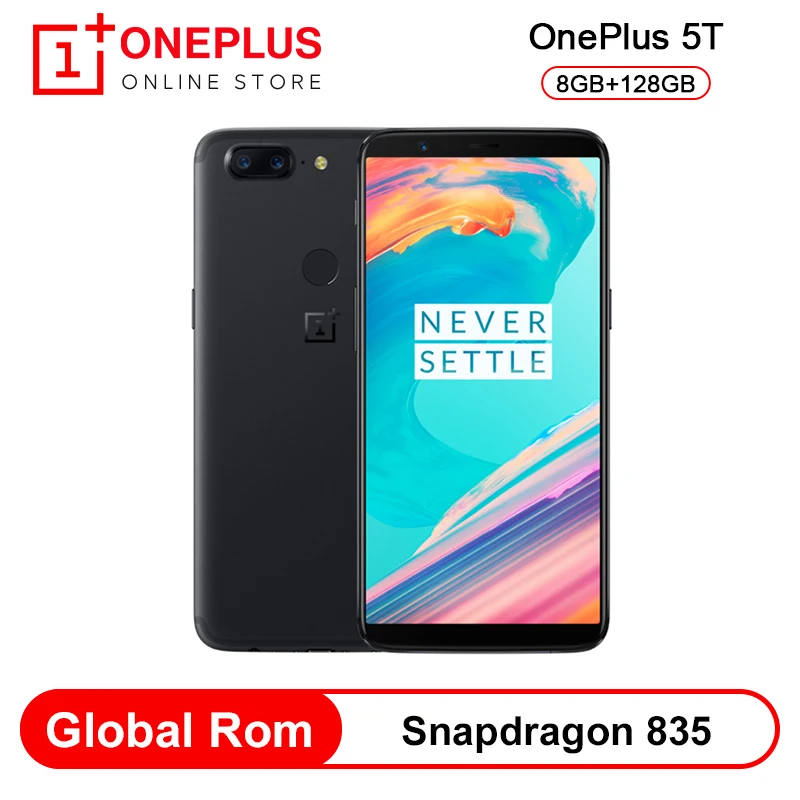 Глобальная ПЗУ OnePlus 5 T 8 GB 128 Snapdragon 835 Восьмиядерный 6 01 &quot18:9 2160x1080 P FHD 20MP 16MP