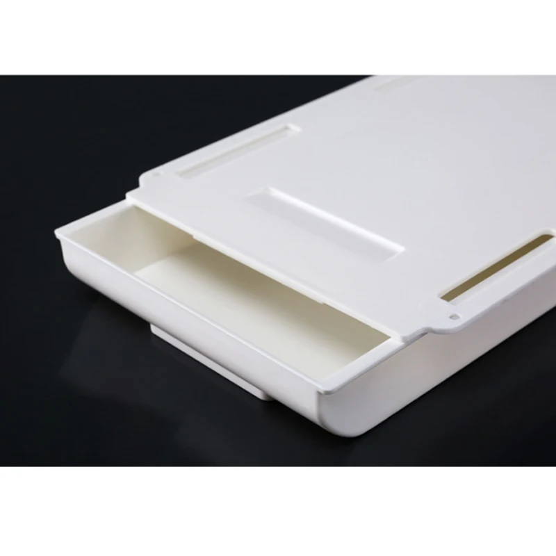 Office Organizer Self Stick Pencil Tray Desk Table Storage Drawer Box Under Desk Stand Self-adhesive Under-Drawer Storage Box