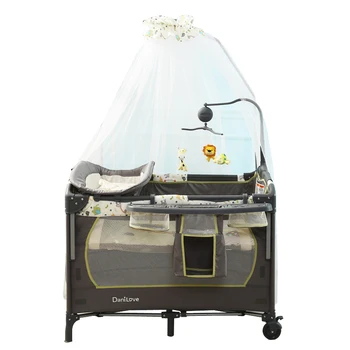 

Folding Multi-function Portable Crib Bed Bb Baby Is Ou Shi Not Joining Together Big