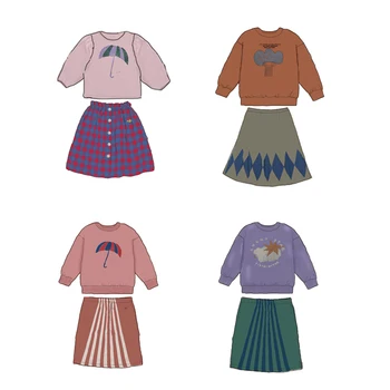 

Per-sale Ship In September 2020 New Autumn Baby Girls Clothes Thanksgiving Outfits Sweatshirts & Skirts My First Christmas Girls