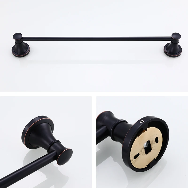 Bathroom Toolbox Towel Bar Bathrobe Hook Bookshelf Black Towel Bracket Paper Plate Soap Brush Toothbrush Bathroom Accessories