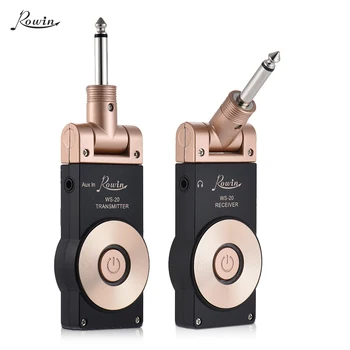 

Rowin WS-20 2.4G Wireless Rechargeable Electric Guitar Transmitter Receiver Set 30m Transmission Range with USB Charging Cable